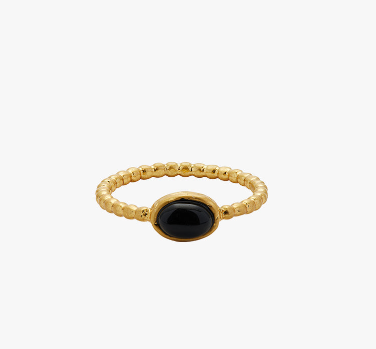 Numero Nuef Ancient Roman Black Onyx Ring