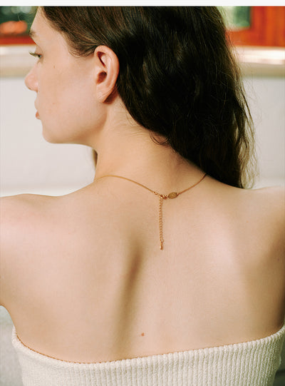 Numero Nuef Freedom Dove Series (MINI) Ancient Greek mini version of the Star and Moon Dove collarbone necklace