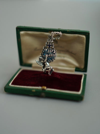 SHUI Heart of Fire Infinite Loop Planet Angel Vintage Pendant