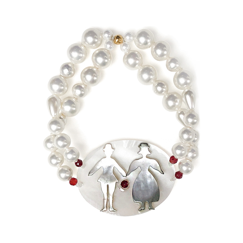 Unlogical Poem Natural Shell Freshwater Pearl Bracelet