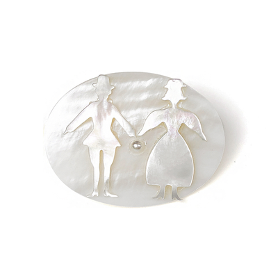 Unlogical Poem Paper-cut Style Natural Shell Hairpin