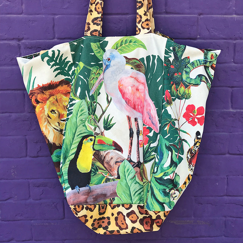 Nathalie Art work Jungle Jumbo Tote