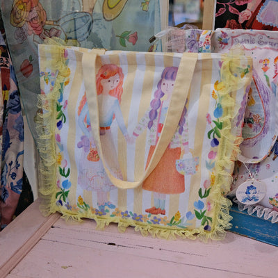 Colored Pencil Illustration Tote Bag