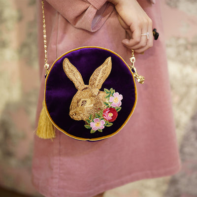 Unlogical Poem Bunny Tassel Crossbody Bags