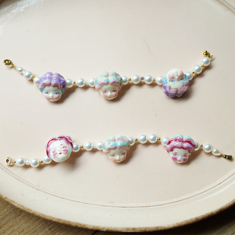 Macaron Porcelain Doll Bracelet