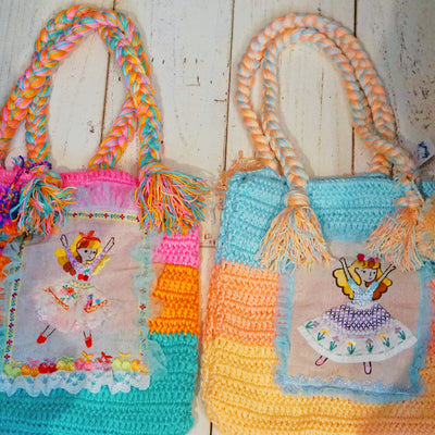 Little Faerie Handmade Embroidered Crochet Shoulder Bag