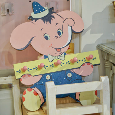 Original Illustrations Handmade Wall Decoration - Pink Elephant