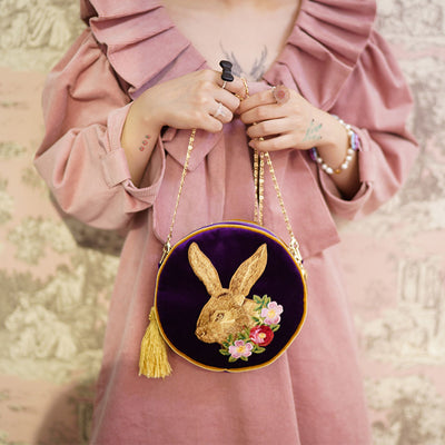 Unlogical Poem Bunny Tassel Crossbody Bags