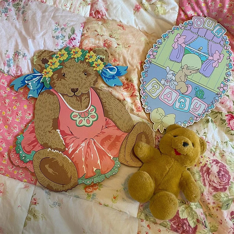 Original Illustrations Handmade Wall Decoration - Ballet Bear