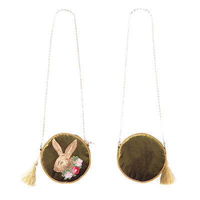 Unlogical Poem Bunny Tassel Crossbody Bags - Green