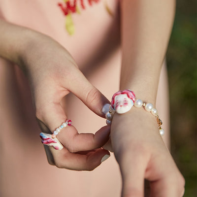 Macaron Porcelain Doll Bracelet