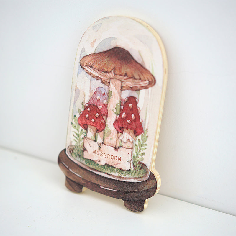 Original Wooden Mushroom Decorative Painting Ornaments