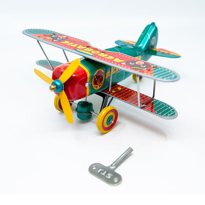 Acrobotic Bear Collectible Retro Wind up Tin Toy