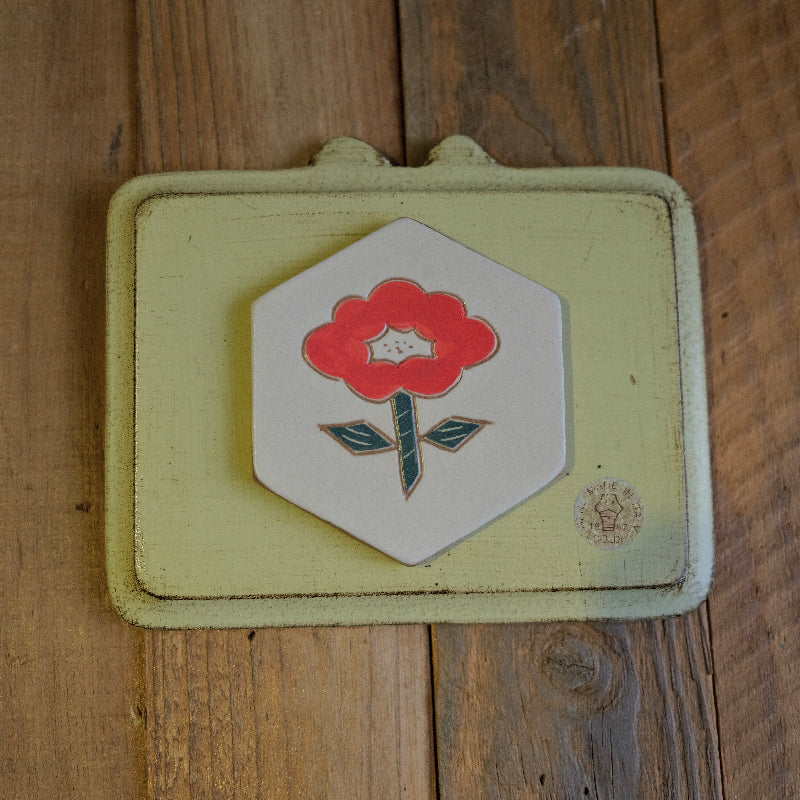 Retro Hand-Painted Ceramic Cup Mat