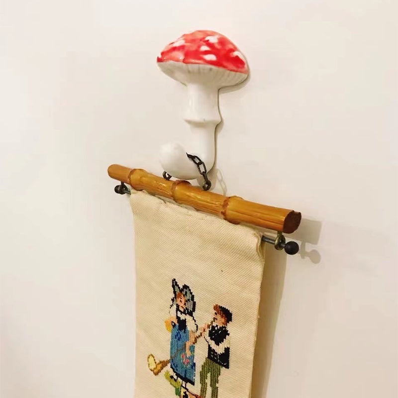 Original Ceramic Funny Mushroom Hook
