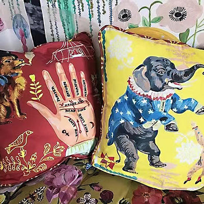 Nathalie Lete Circus Art Pillows