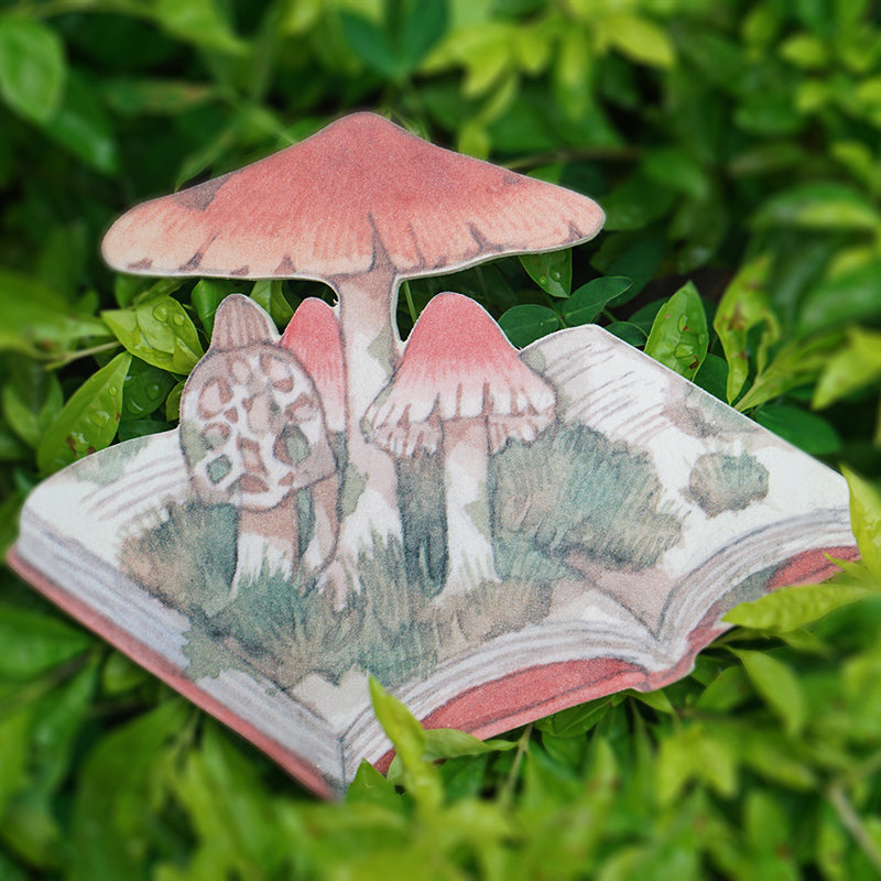 Mushroom Picture Book Wooden Decorative Painting