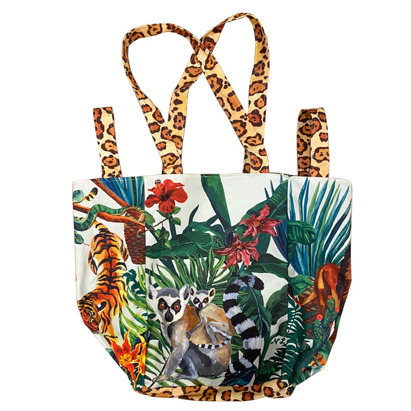 Nathalie Art work Jungle Jumbo Tote