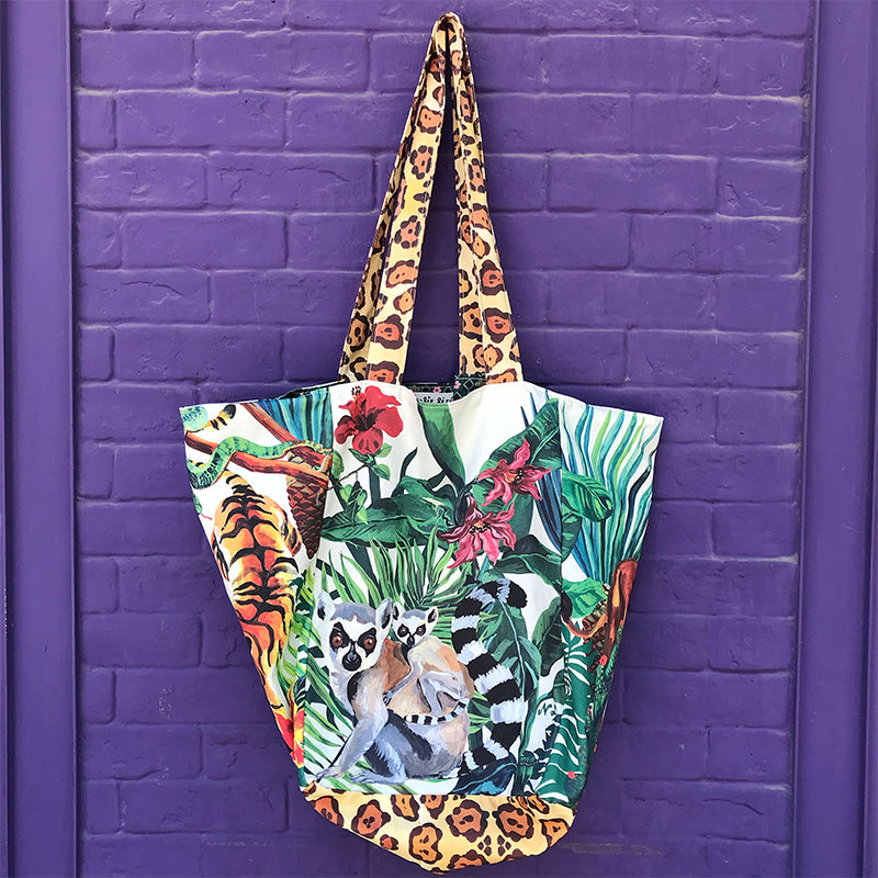 Nathalie Art work Jungle Jumbo Tote