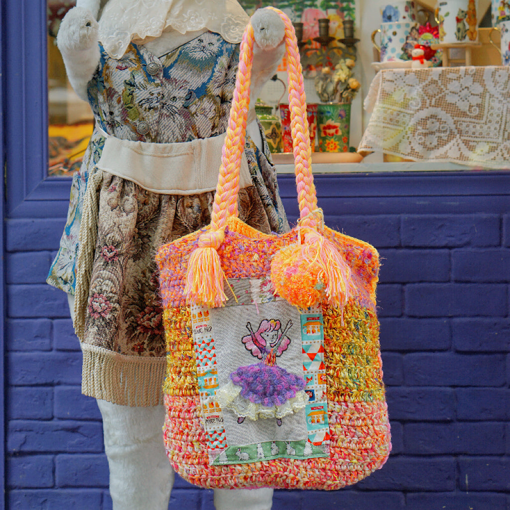 Little Faerie Handmade Embroidered Crochet Shoulder Bag