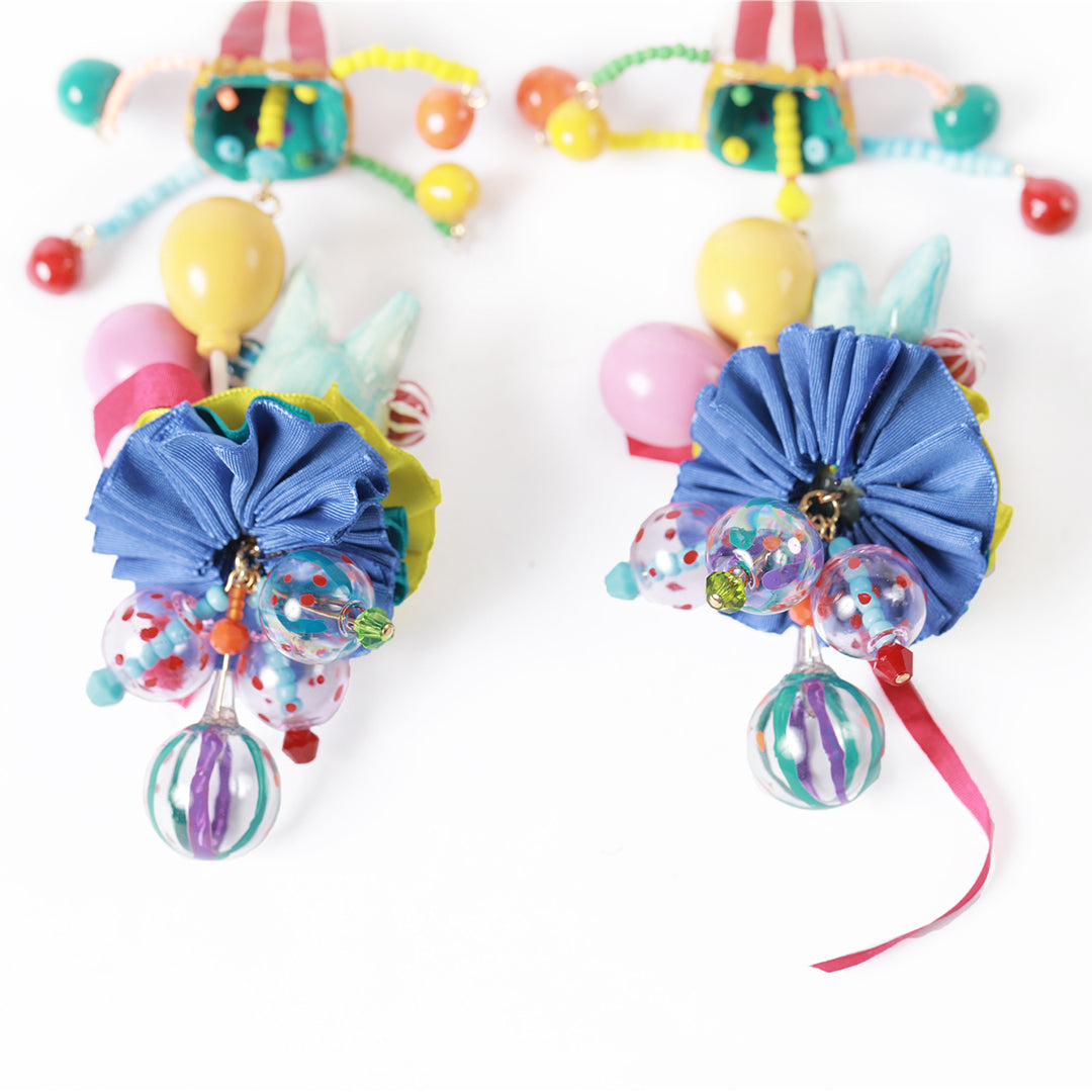 Original Retro Circus Bunny Ear Clips