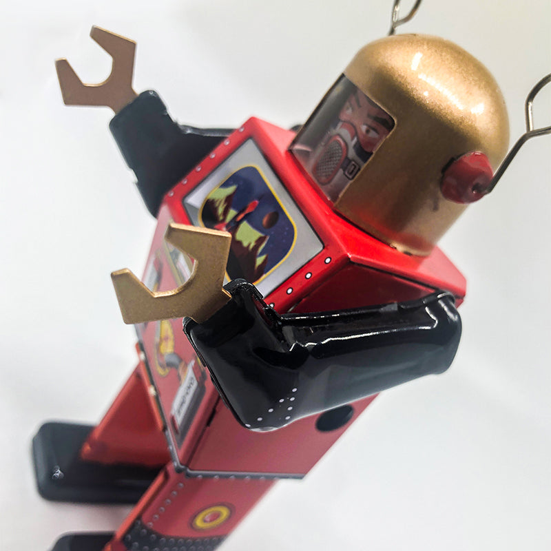 TV Spaceman Collectible Retro Wind up Tin Toy