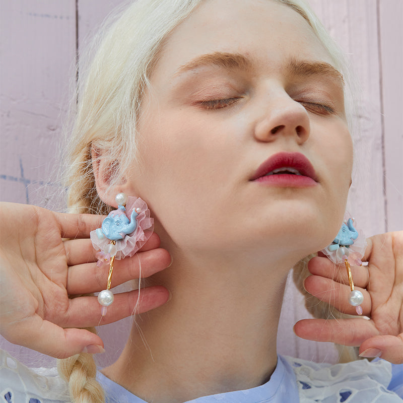 Unlogical Poem X Nathalie Lete Macaron Handmade Ear Studs