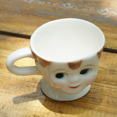 Original Ceramics Hand-Painted Coffee Cup Ornaments - Boy