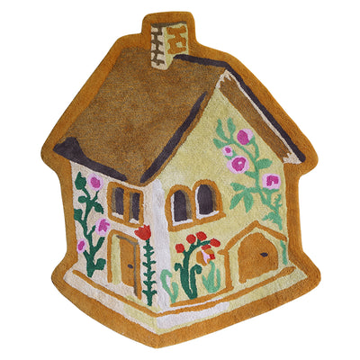 Handcraft Embroidery Flocking Tapestry - Wooden House