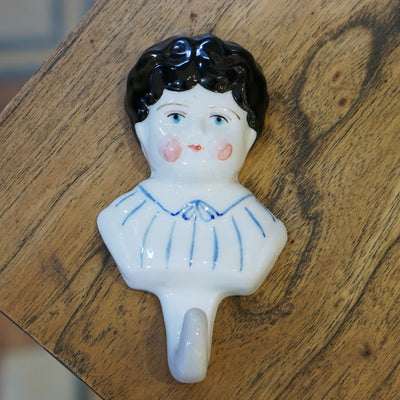 Ceramic Hand-Painted China Doll Hook