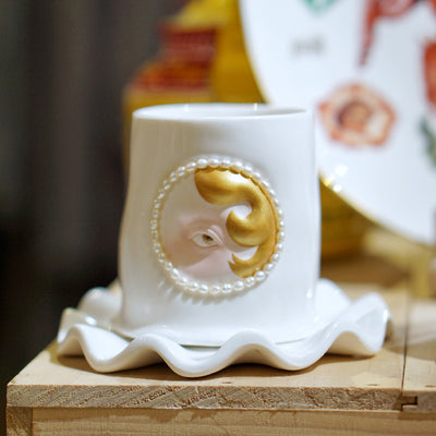 Nono(UNA) - LIUXINYU Artwork Handcrafted Mug and Saucer Set