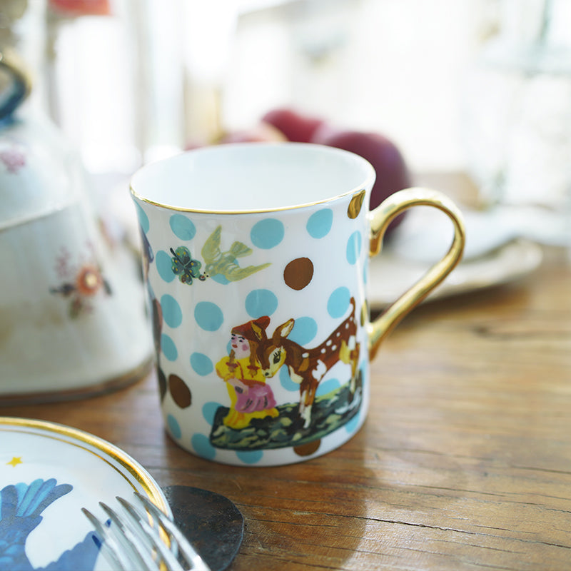 Nathalie Lete Blue Childhood Ceramic Mug