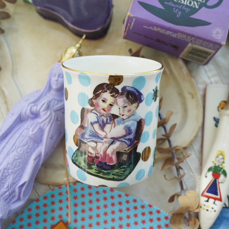 Nathalie Lete Blue Childhood Ceramic Mug