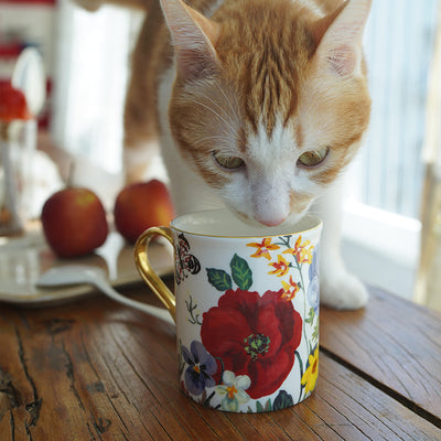 Nathalie Lete Flowers Ceramic Mug