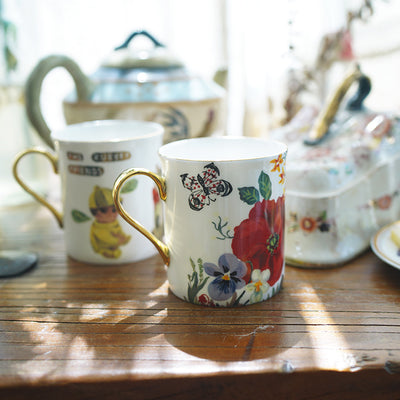 Nathalie Lete Flowers Ceramic Mug