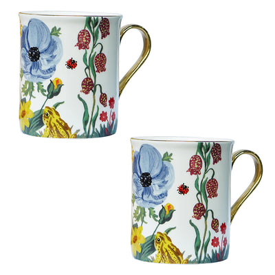 Nathalie Lete Artwork Ceramic Mug, Set of 2.